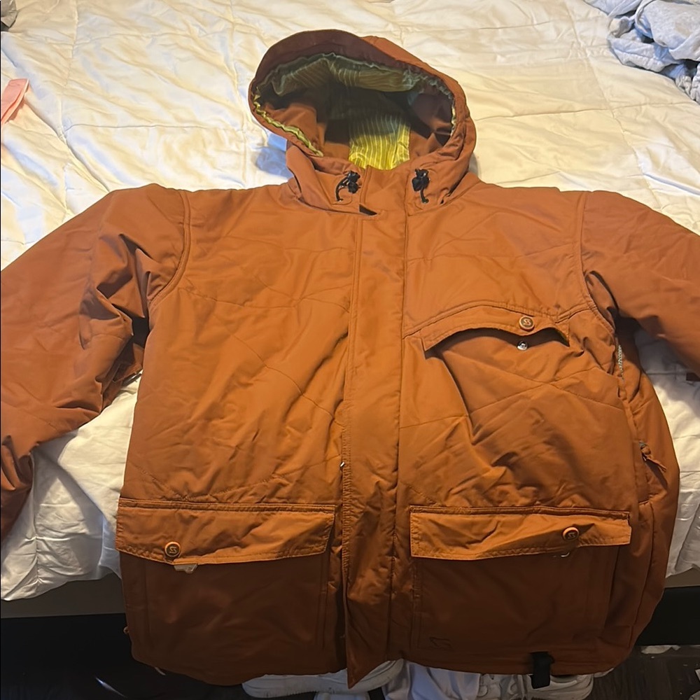 Brown Performance Jacket With Insulation And Weat… - image 1